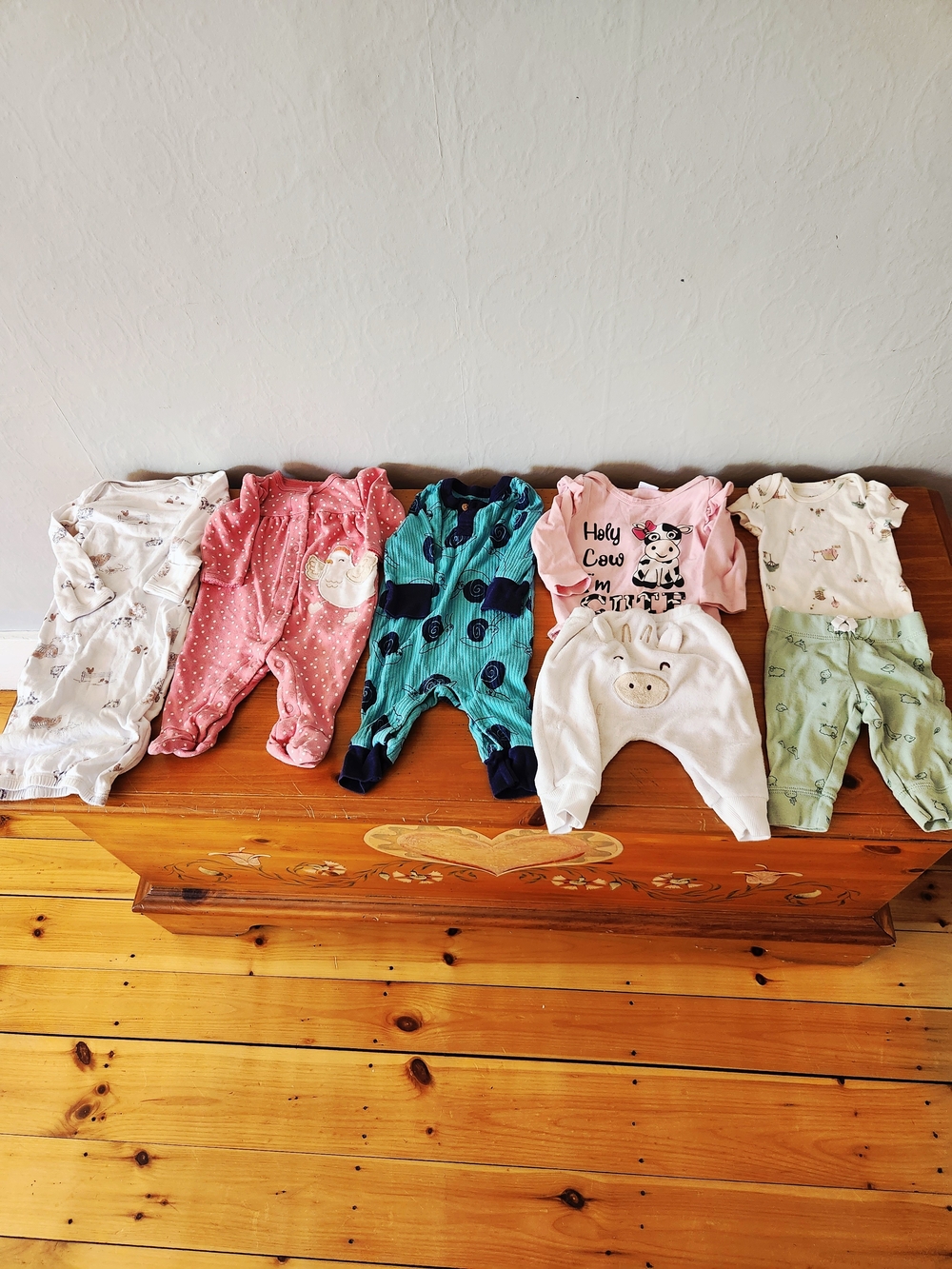 Baby 0-3 Month Farm Clothing Lot